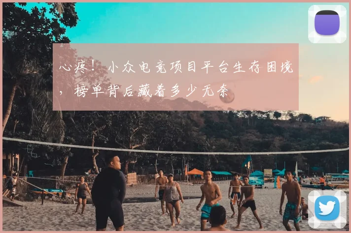心疼!小众电竞项目平台生存困境,榜单背后藏着多少无奈