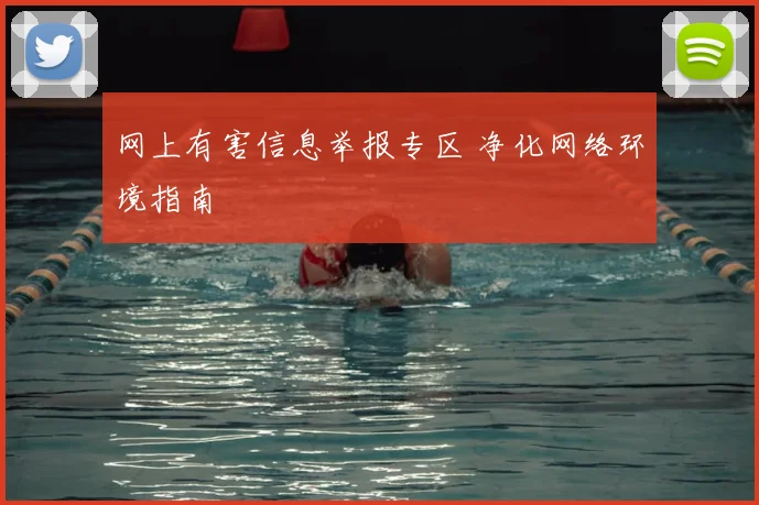 网上有害信息举报专区 净化网络环境指南