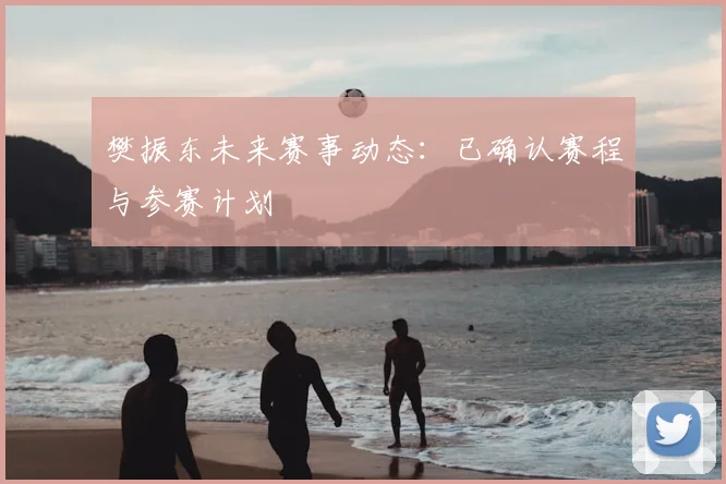 樊振东未来赛事动态:已确认赛程与参赛计划